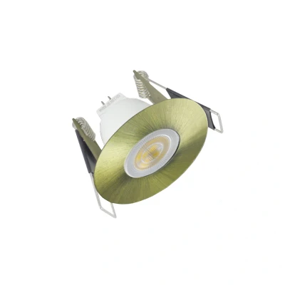 Image of Integral Evofire Mini Fire Rated IP65 Downlight Antique Brass