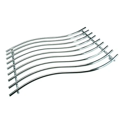 Image of Apollo 20cm Wave Design Trivet, Chrome