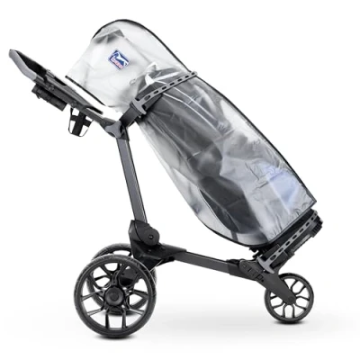 Image of PGA TOUR Golf Bag Rain Cover, Waterproof Cover for Cart Bags Dry Protection Heavy Duty Full Length Zip Easy Access Fits Most Bags,