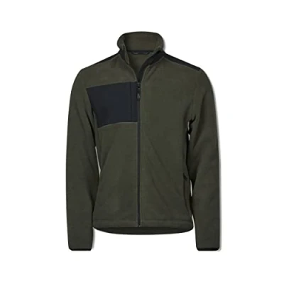 Image of Tee Jays Mens Mountain Fleece Jacket (M) (Deep Green/Black)