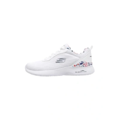 Image of Skechers Womens Skech air Dynamight Laid Out Trainers, White Mesh Multi Trim, 6 UK