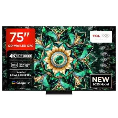 Image of TCL 75Q7C UK 75 Inch Q7C 4K Ultra HD HDR QD Mini LED Smart Google TV 2025