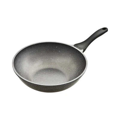 Image of Denby Granite Finish Cast Aluminium 28cm Wok