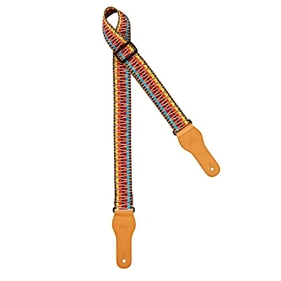 Image of Ortega Guitars Adjustable Guitar Strap Acoustic / Bass, Electric Bass Creative Series Cotton, 70&#039;s Psycho (OCS 520)