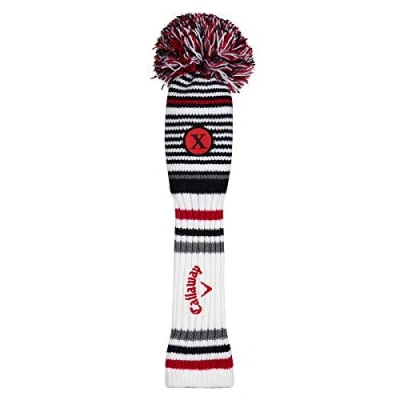 Image of Callaway Golf 2020 Pom Hybrid Headcover, White/Black/Charcoal/Red, One Size, 5520011