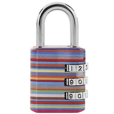 Image of Master Lock 1509EURDAST Combination Padlock with Printed Design, Random Color, 6,2 x 3,2 1,4 cm