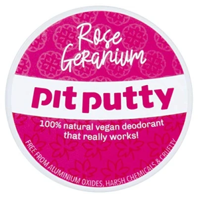 Image of Pit Putty 65g Vegan &amp; Eco Friendly Deodorant Balm 100% Natural For Women Men (Rose Geranium)