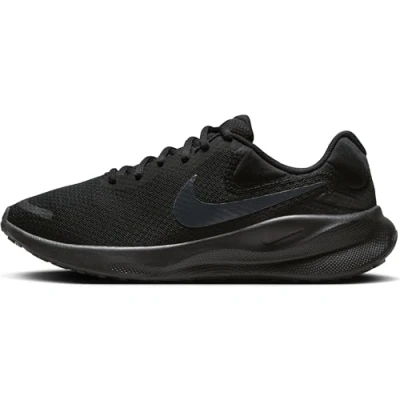 Image of Nike Performance Revolution 7 Neutral running shoes, Women&#039;s, Size: 4.5, Black/off noir Synthetics/textile