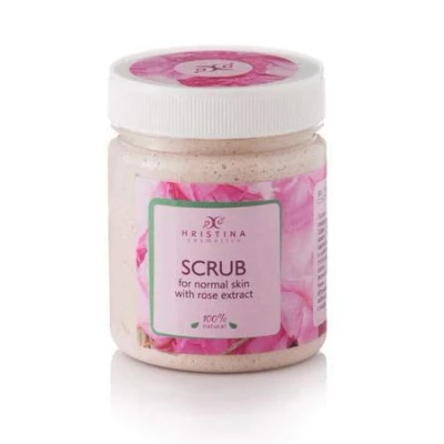 Image of Natural Facial SCRUB Peeling with Bulgarian Rose, Real Rose Aroma !