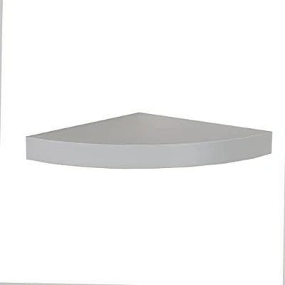 Image of Core Products, Hudson Floating Corner Shelf Kit, 29.5 cm Length x Width 3.8 Height Light Grey