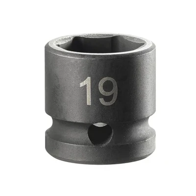 Image of Facom 6 POINT Stubby Impact Socket 1/2in Drive 19mm NSS.19A