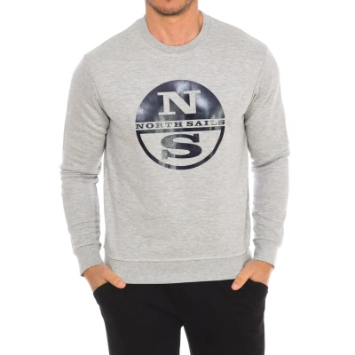 Image of North Sails Mens Long sleeved crew neck sweatshirt 9024130 men Grey Size 2XL