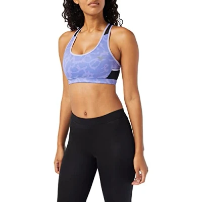 Image of Mizuno Women&#039;s Alpha Graphic Bra, Violet Glow, XS