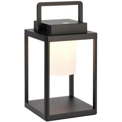 Image of Voyage Integrated LED Table Lamp Matt Black, White, IP44