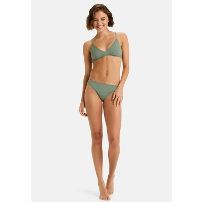 Image of Roxy Medium Coverage Bikini Top Beach Classics BA ATHL TRI Women&#039;s Green S