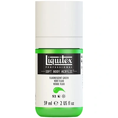 Image of Liquitex Acrylic Paint, Green Fluo, 59 ml (Pack of 1)