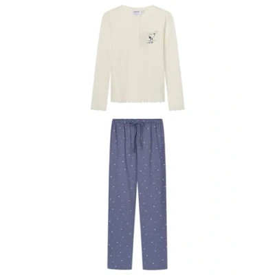 Image of Women&#039;secret Women&#039;s Oasis Multilicense Short Pyjamas Pajama Set, Summer White, M