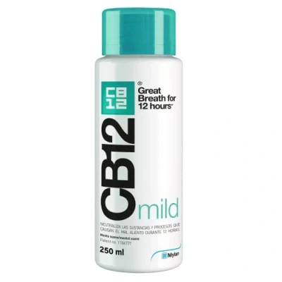 Image of CB12 Mouthwash Combats The Main Cause of Bad Breath scientifically Proven Effect for 12 Hours 250 ml Soft Mint