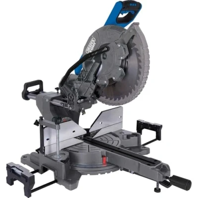 Image of Draper Double Bevel Sliding Compound Mitre Saw, 305mm, 2000W