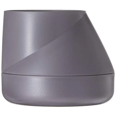 Image of QUALY Self watering flower pot, gray, 10x13 cm