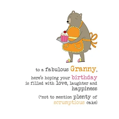Image of Dandelion Stationery Granny Birthday Sparkle Finished Greeting Card Cards