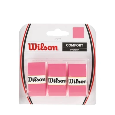 Image of Wilson Overgrip, Pro Unisex, Pink, Pack of 3, WRZ4014PK