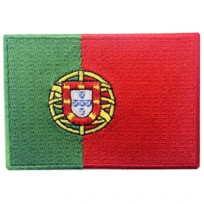 Image of Portugal Flag Embroidered Emblem Portuguese Iron On Sew National Patch