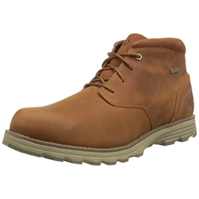 Image of Cat Footwear Men&#039;s Elude Wp Chukka Boots, Leather Brown, 10 UK