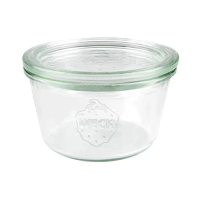 Image of SET OF SIX 370ml Weck Jars. German Made Classic Design. Model 741
