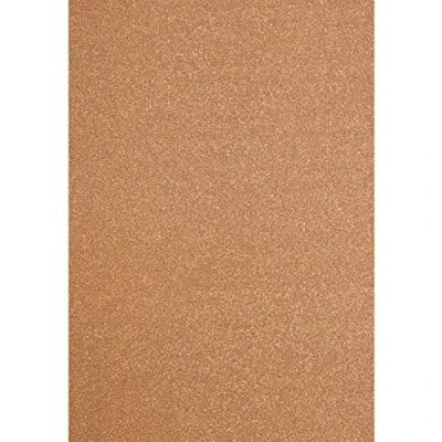 Image of Florence Glitter Cardstock Coloured Card A4 Copper 5 Sheets of Craft Paper Scrapbook for Making and Other Crafts 250 GSM