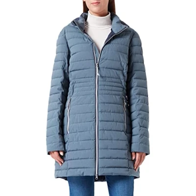 Image of G.I.G.A. DX Bacarya 34275 000 Women&#039;s Casual Functional Parka in Down Look with Zip Off Hood, Smoky Blue, Size 48