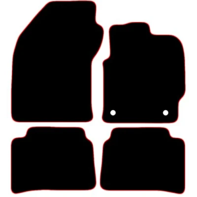 Image of Carsio Carpet Car Mats For Suzuki Swace 2021+ Onwards Tailored Fit Floor Mat Set Complete Accessory Black Custom Fitted All Weather, Anti Slip Backing &amp; Red Trim