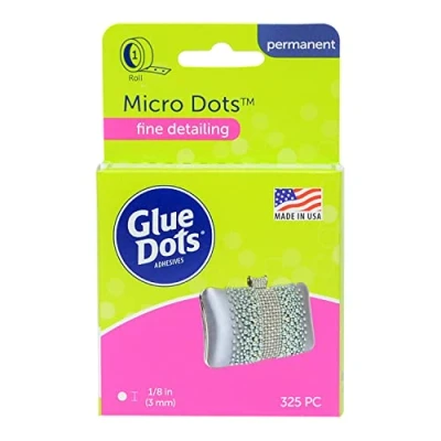 Image of Glue Dots 174924 Clear Dot Roll, Micro .125&quot; 325/Pkg