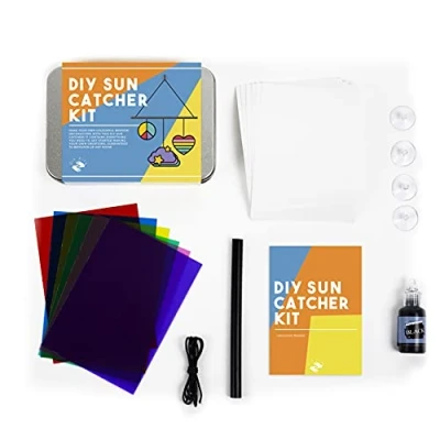 Image of Gift Republic DIY Kit Personalised Sun Catchers Tin, Multicolour, One Size
