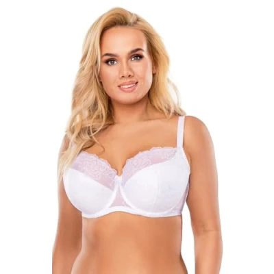 Image of Vivisence Women&#039;s Underwired Lace Non Padded Bra 1044, White,42C