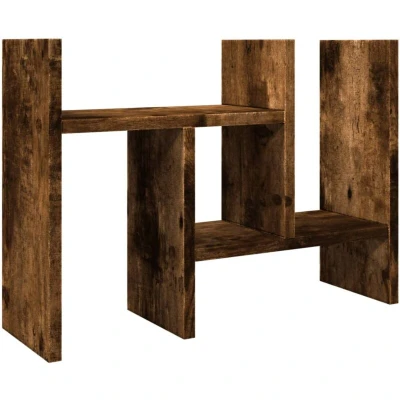 Image of vidaXL Desk Organiser Smoked Oak 34.5x15.5x35.5 cm Engineered wood
