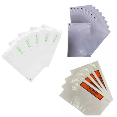 Image of Self Adhesive Document Enclosed Wallets Envelopes Plain A4 Size, Printed DL Size Pack of 100/500/1000 (1000, A4)