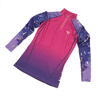 Image of Shires Aubrion Hyde Park Maids Cross Country Shirt Amethyst 11 12 Years