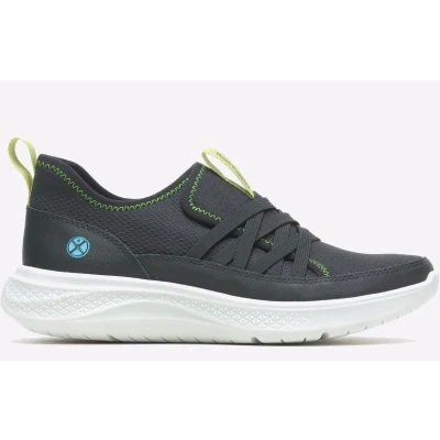 Image of Hush Puppies Women&#039;s Elevate Step in Sneaker, Black, 8 UK