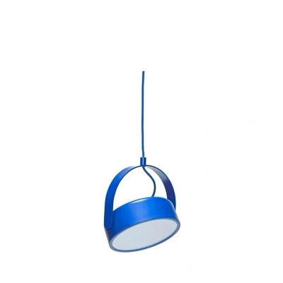 Image of HÜBSCH LED pendant light Stage, blue, iron, 3,000 K