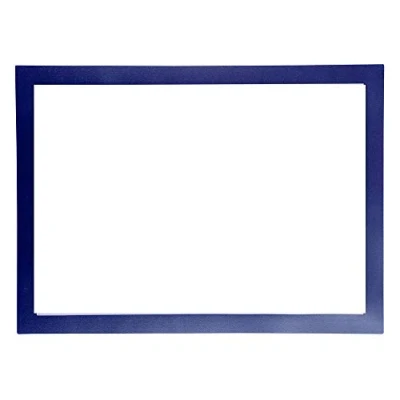 Image of Exacompta Ref 39202E Magnetic Wall Display Pocket Suitable for A4 Documents, 3 Sides &amp; 1 Open Side Insertion, Ideal Notes Posters Blue