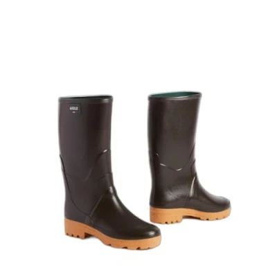 Image of Aigle Men&#039;s Chambord Pro 2 Iso Work Wellingtons, Brown (Brun 001), 9 UK