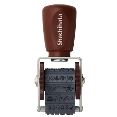 Image of Shachihata Rotating Decoration Stamp Mini Walking NRD 15A4