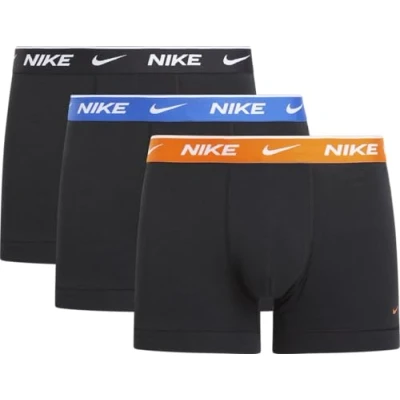 Image of Nike Trunk 3PK Underwear, Blk SATY Ornge/Game ROYL/Blk WB, XS Men