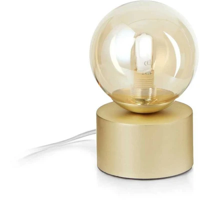 Image of Perlage Globe Table Lamp Brass