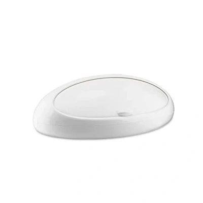 Image of A di Alessi ASG22 W Gnam Bread Bin, White, Plastic
