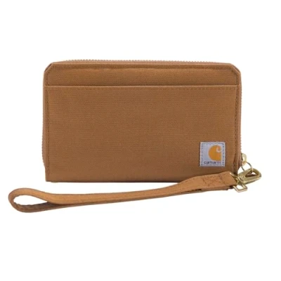 Image of Carhartt, Women&#039;s, Nylon Duck Lay Flat Clutch Wallet, Carhartt® Brown, OS