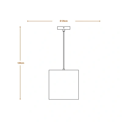 Image of LEDVANCE Cylinder pendant light, 1 bulb, brown, corrugated cardboard