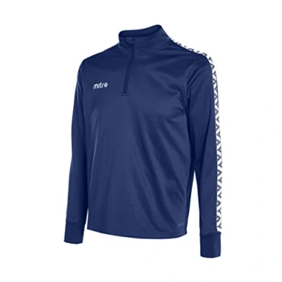 Image of Mitre Delta Quarter Zip Football Jacket Navy, Medium/38 40 Inches