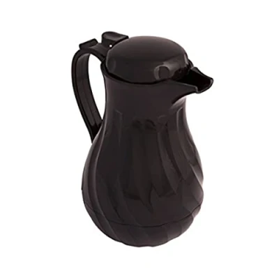 Image of Genware NEV B9708 Insulated Beverage Server, 40 oz., 1.2 L, Black